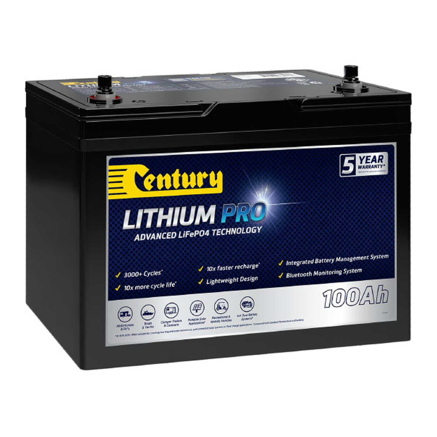 Century Lithium Pro C12-100XLi Plus 100AH 12V