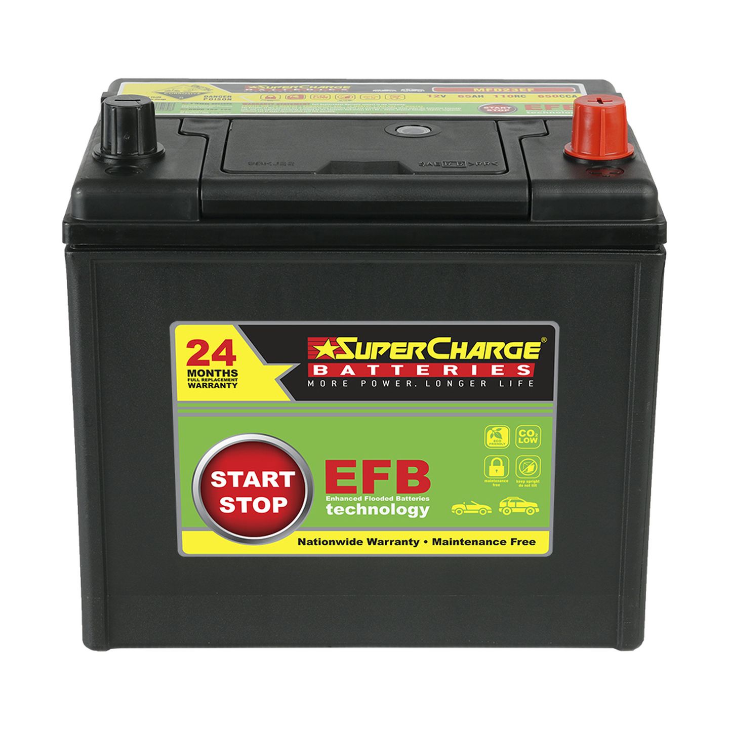 Supercharge 685CCA Car Battery MFD23EF