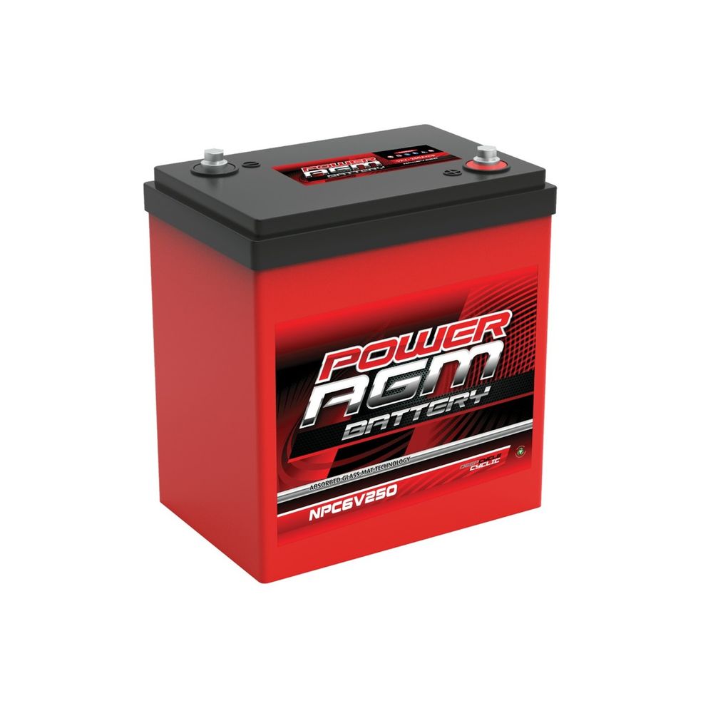 Power Crank Power AGM 6 Volt AGM Cyclic Battery NPC6V250AH | Road Tech ...