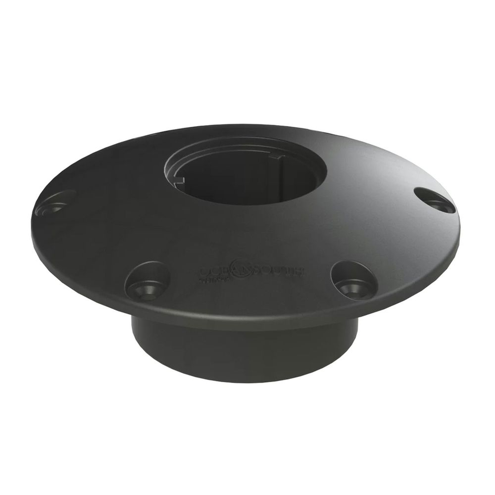 Socket Base 2 Pedestal Socket Base With Cap Nylon Black 21070 | Road Tech Marine
