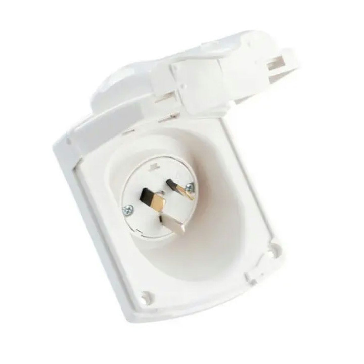 Camec 15 Amp Caravan Power Inlet - White