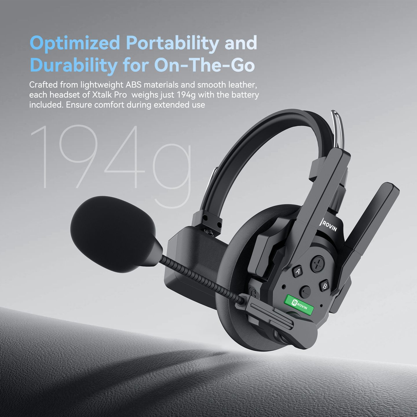 Rovin Walkie Talkie Headset XPRO V2 Intercom System