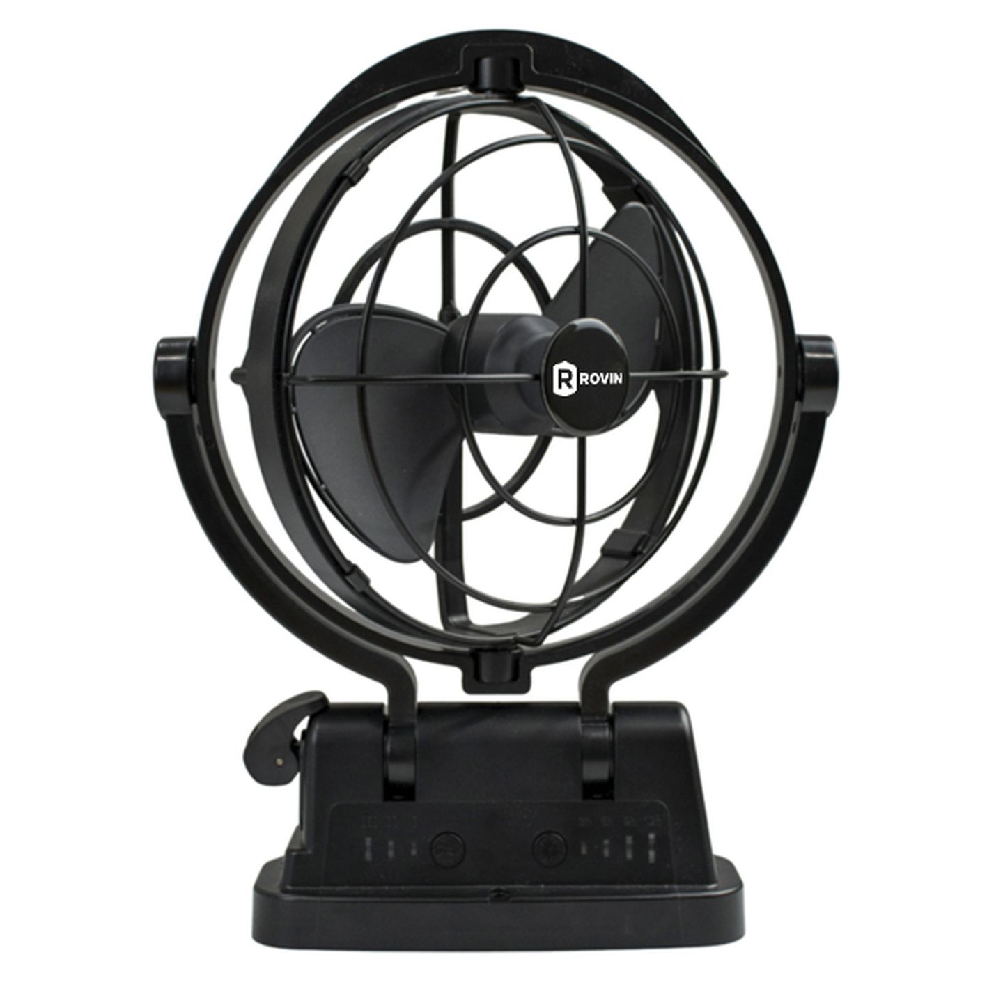 12/24VDC RV/Caravan Interior Fan Blk