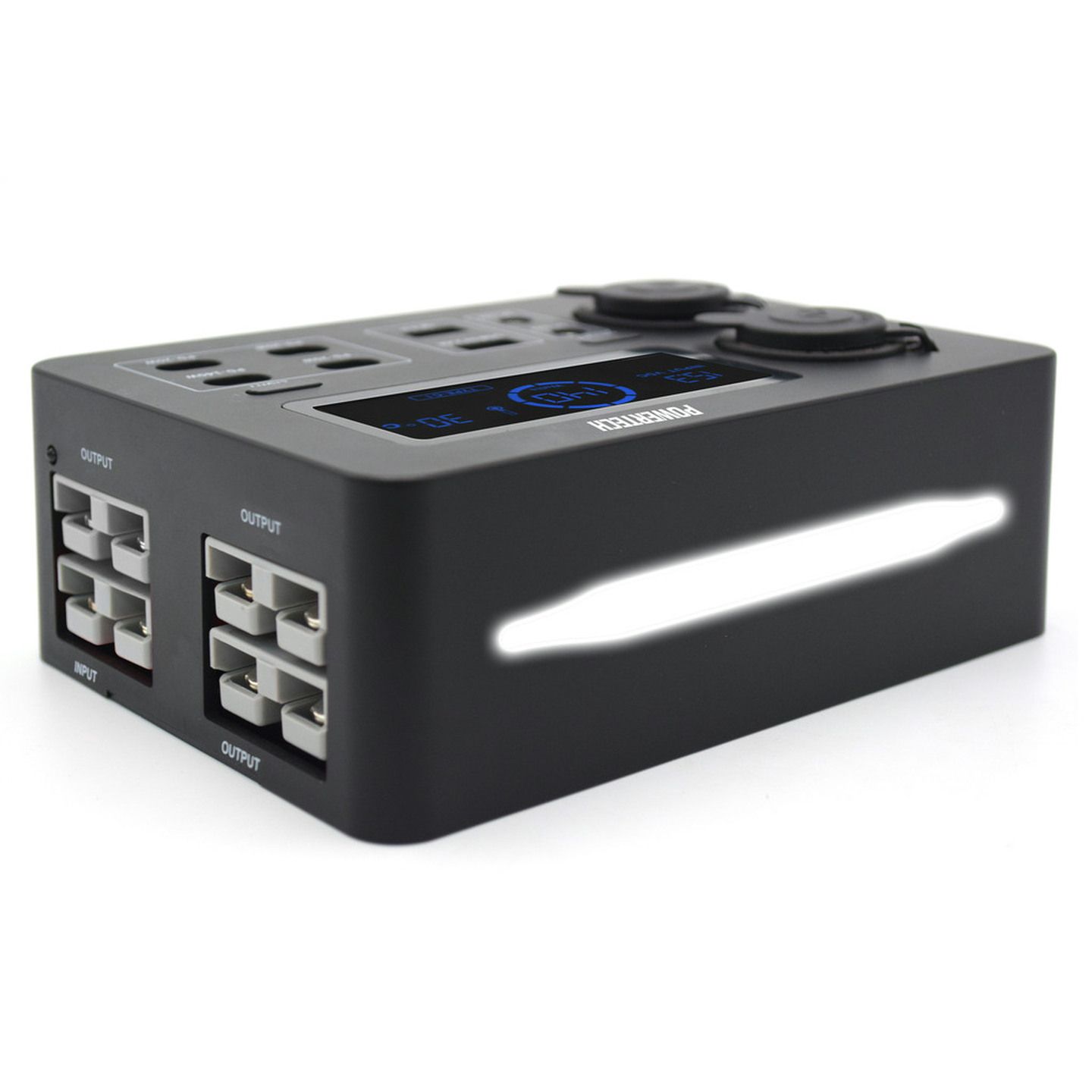 Powertech 12V Power Hub with LCD Screen and LED Light 