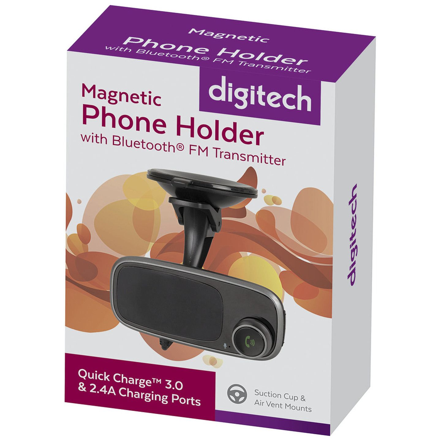 Magnetic Phone Holder With FM Transmitter Road Tech Marine