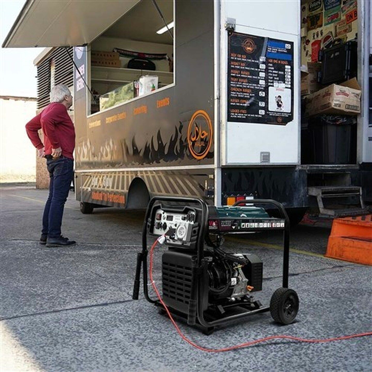 Welling & Crossley 11.25 kVA 9000W Open Frame Inverter Petrol Generator with E-Start