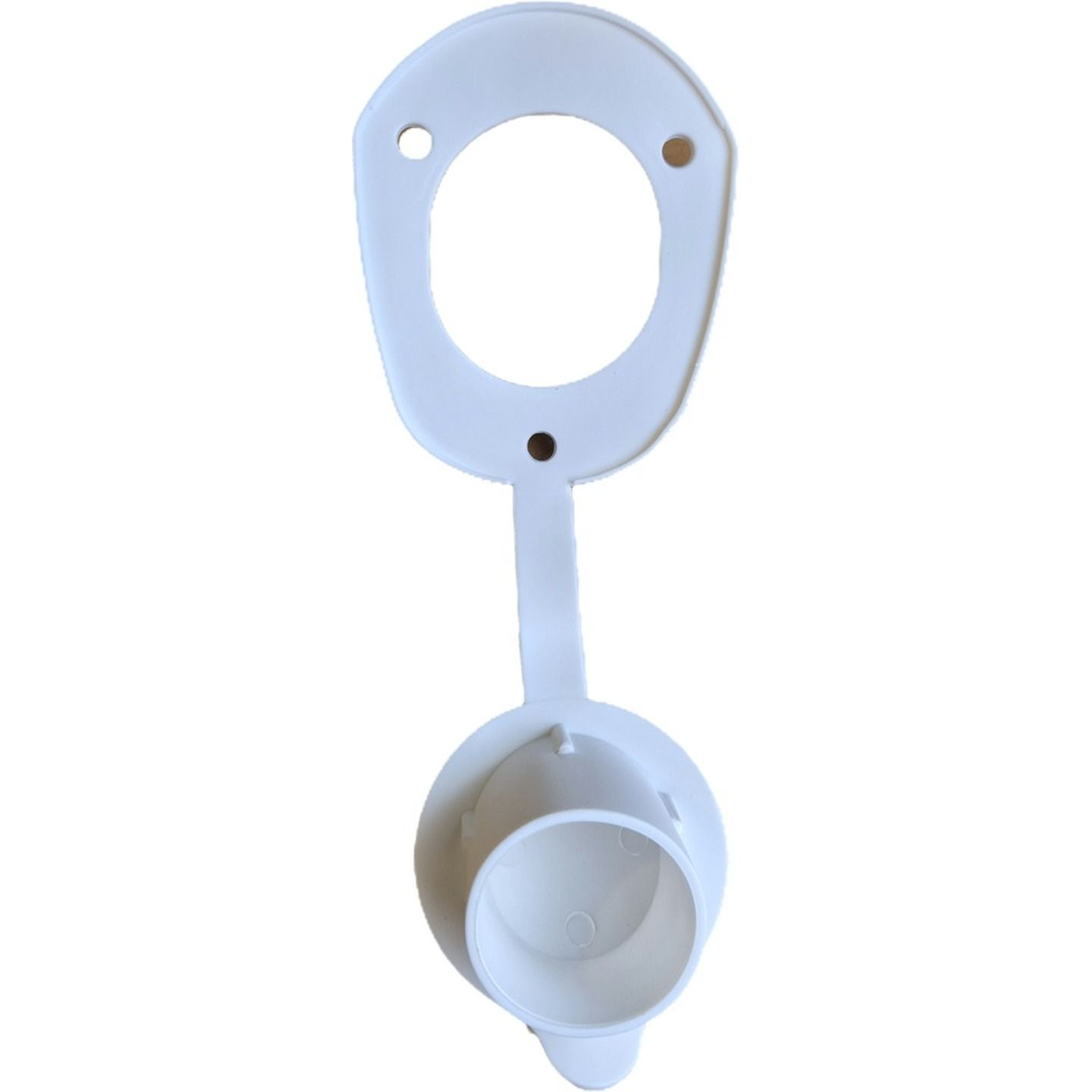 White Cap for Oval Top Rod Holder