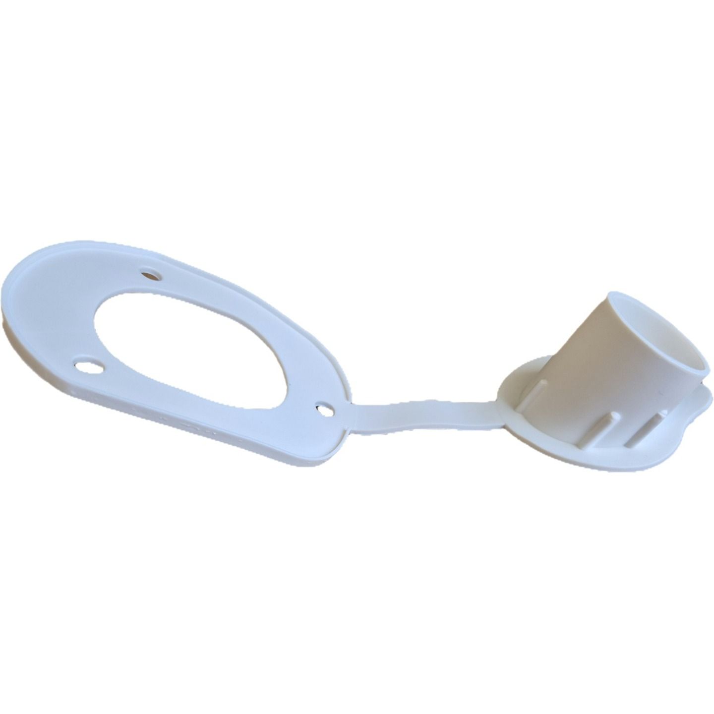 White Cap for Oval Top Rod Holder