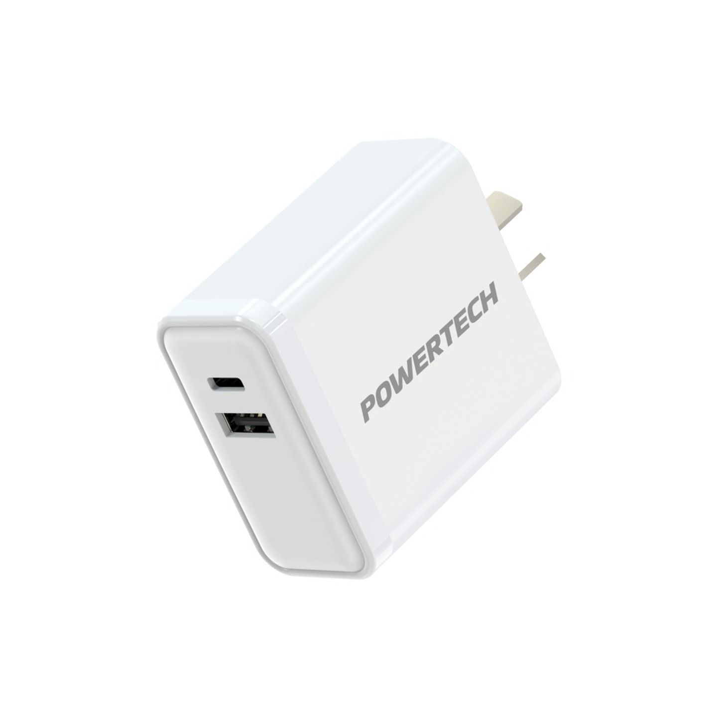 65W Dual USB-A & C Mains Power Adaptor