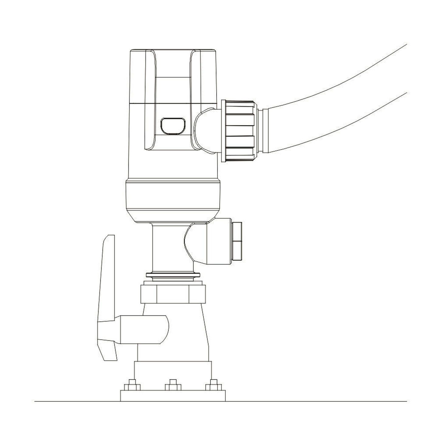 12V 800gph Livewell-Baitwell Pumps 13D Series