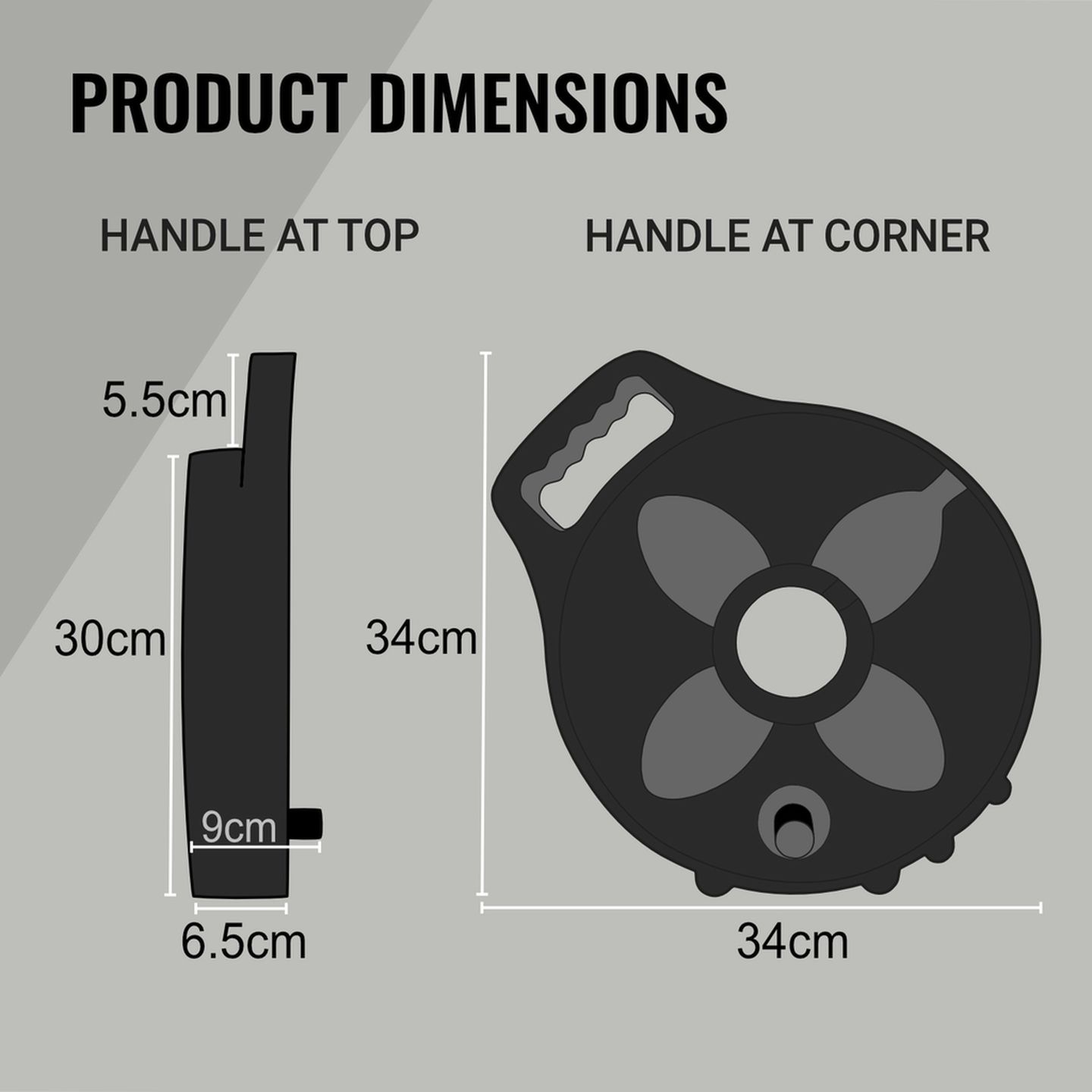 25mm Flat Out Sullage Hose on 6m Compact Multi-Reel Matte Black