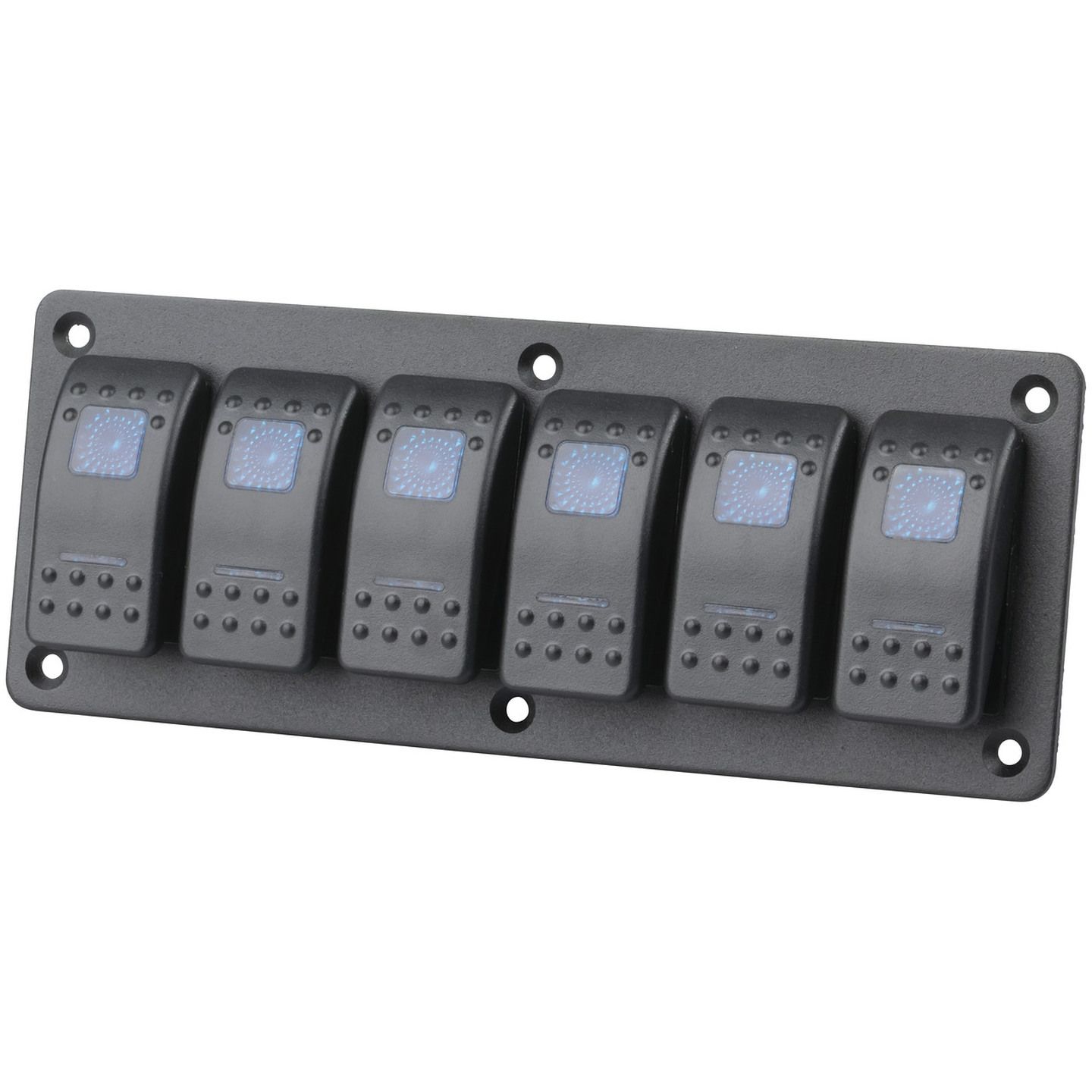 Stark Blue Laser Etched LED Rocker Switch – 20A 12V For Marine Running Lights