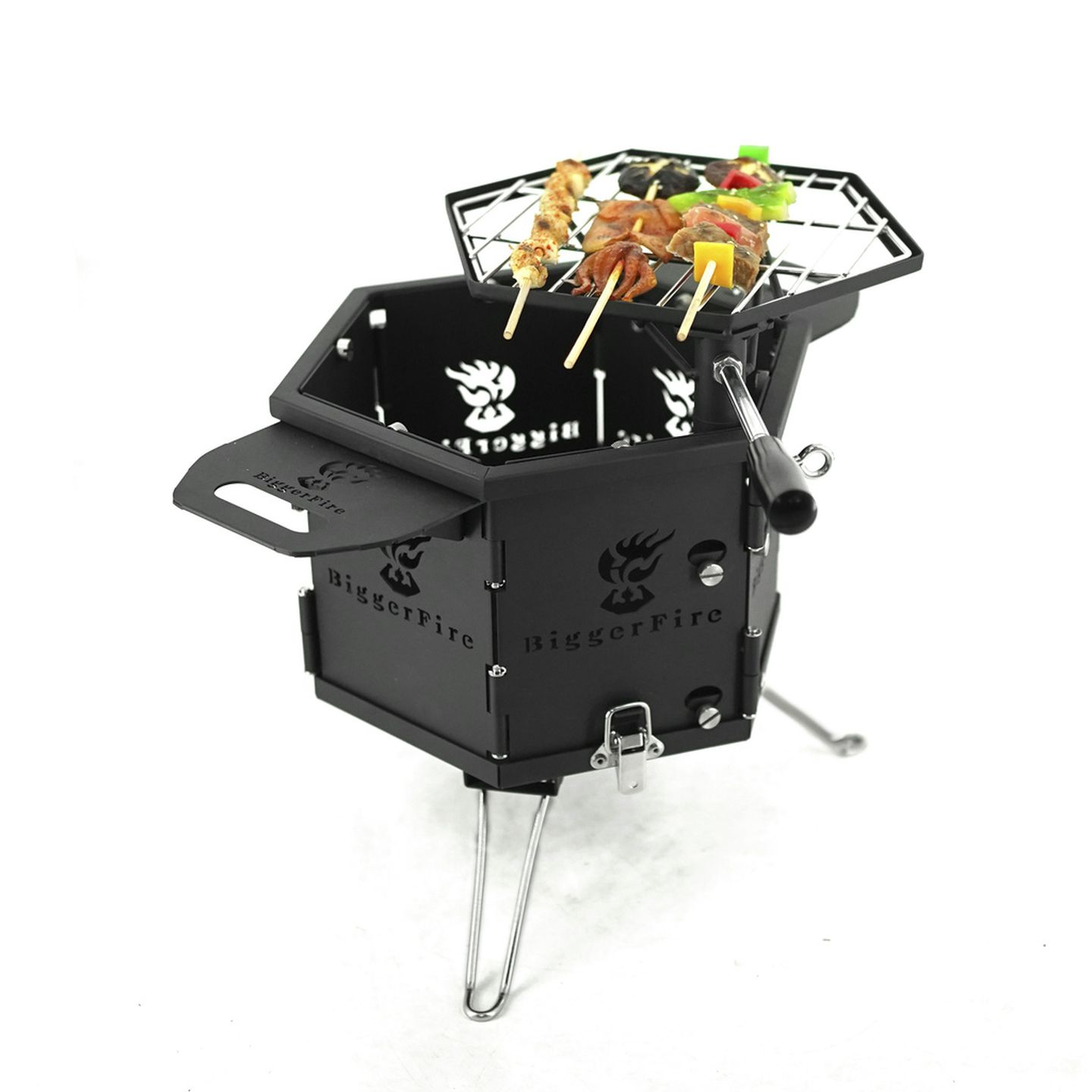 Portable Fire Pit Pentagon Grill