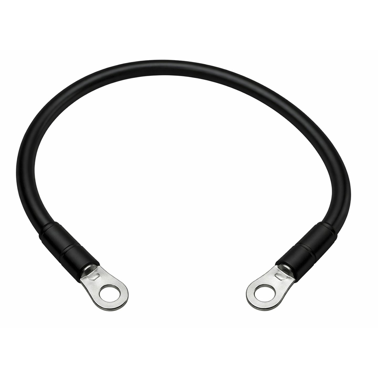 4 Gauge Tinned Battery Power Lead - Black - 750mm