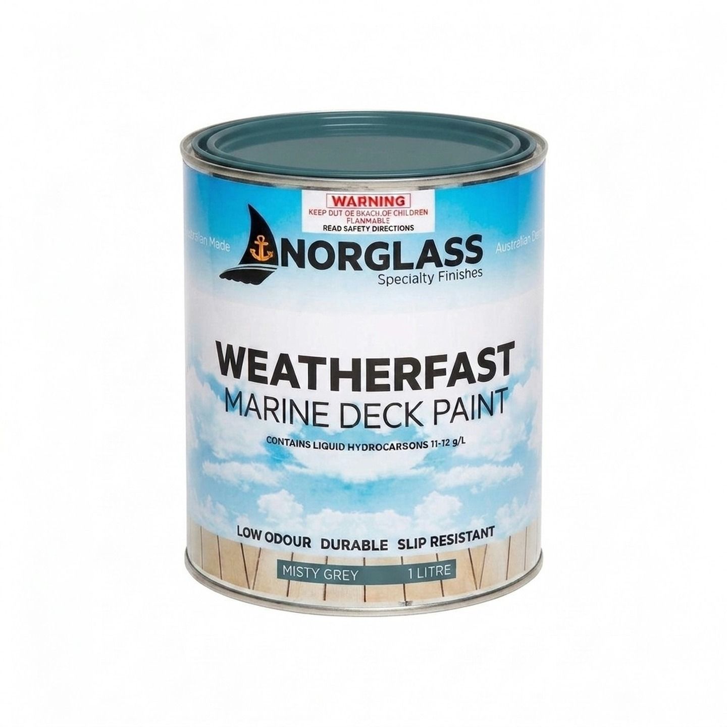 Weatherfast Deck Paint Misty Grey 1L