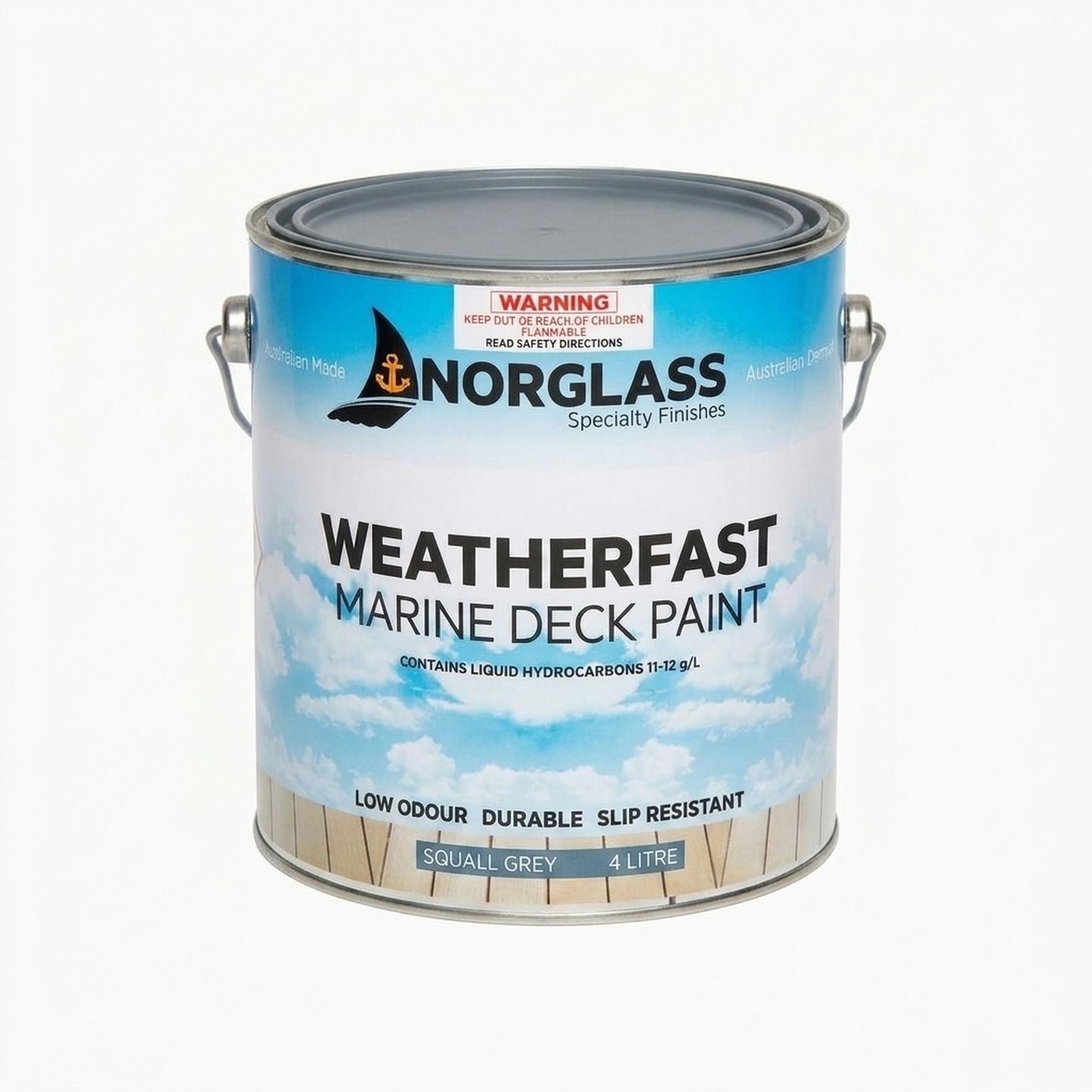 Weatherfast Deck Paint Squall Grey 4L