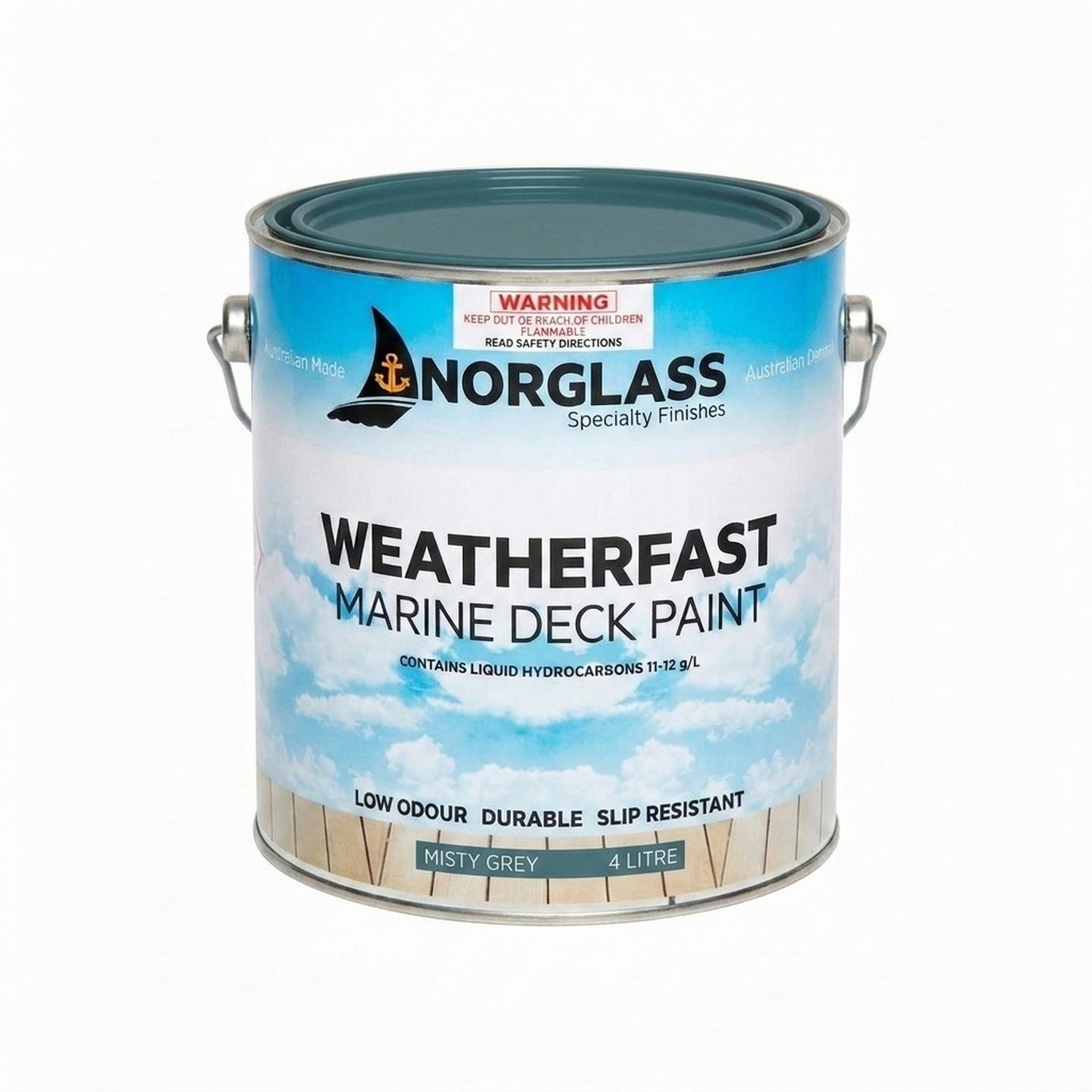 Weatherfast Deck Paint Misty Grey 4L