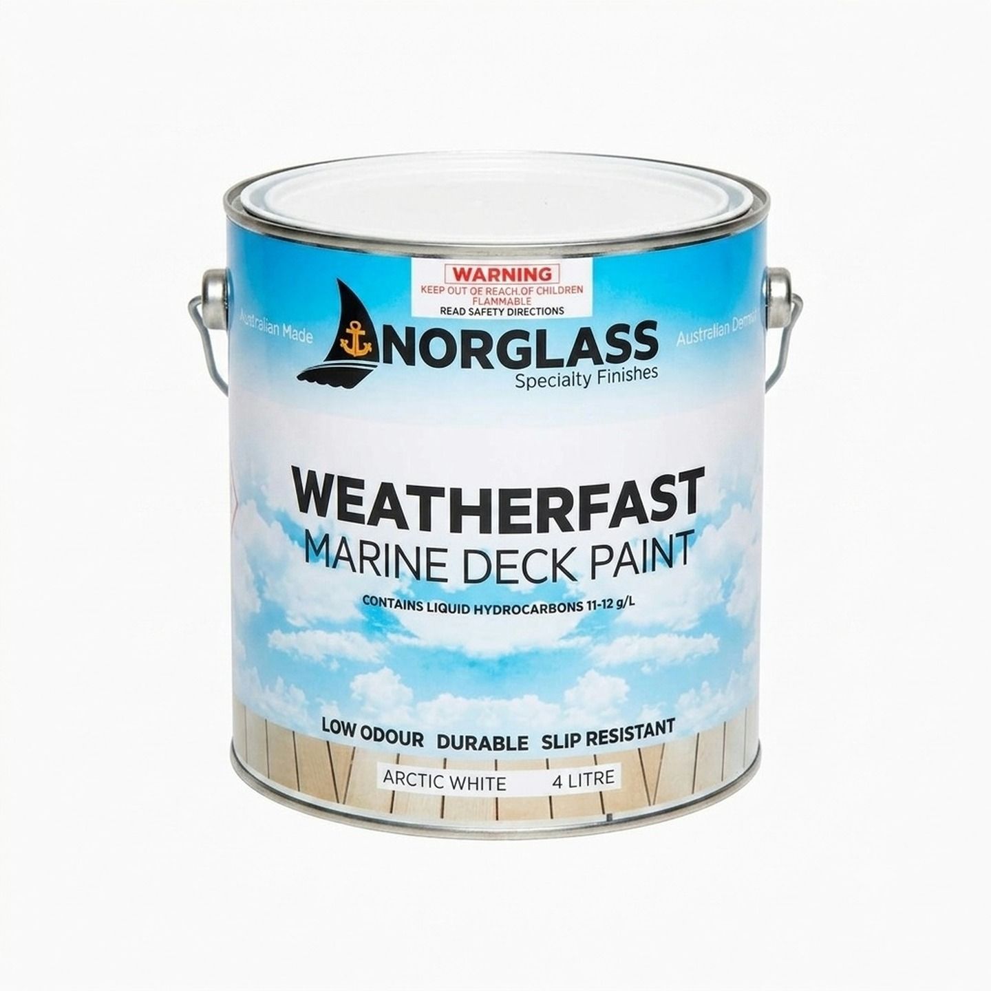 Weatherfast Deck Paint Arctic White 4L
