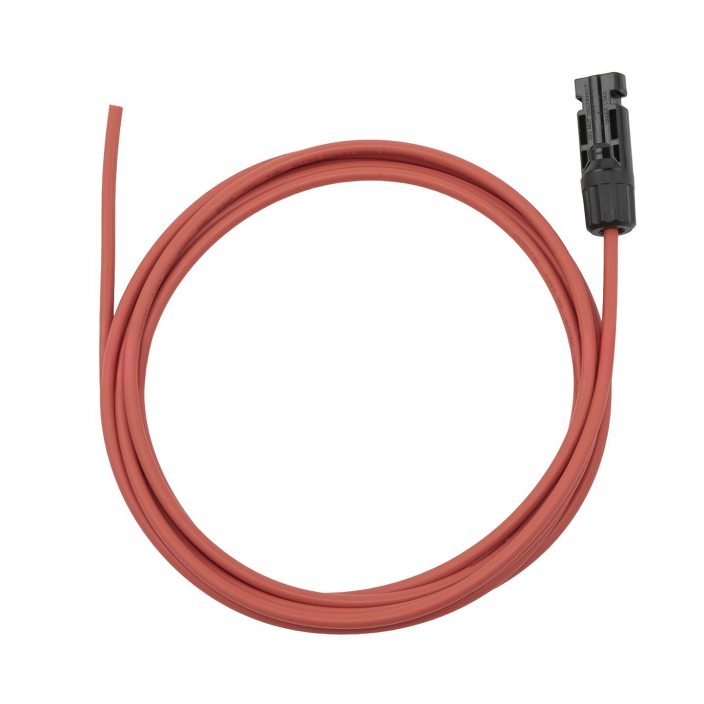 MC4 Single Socket to Bare End - 3m RED Solar Power Cable 