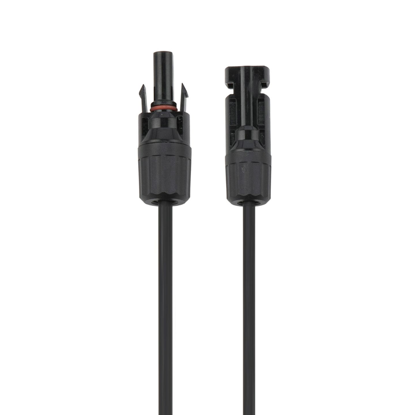 MC4 Single Plug to Socket - 3m BLACK Solar Power Extension Cable 