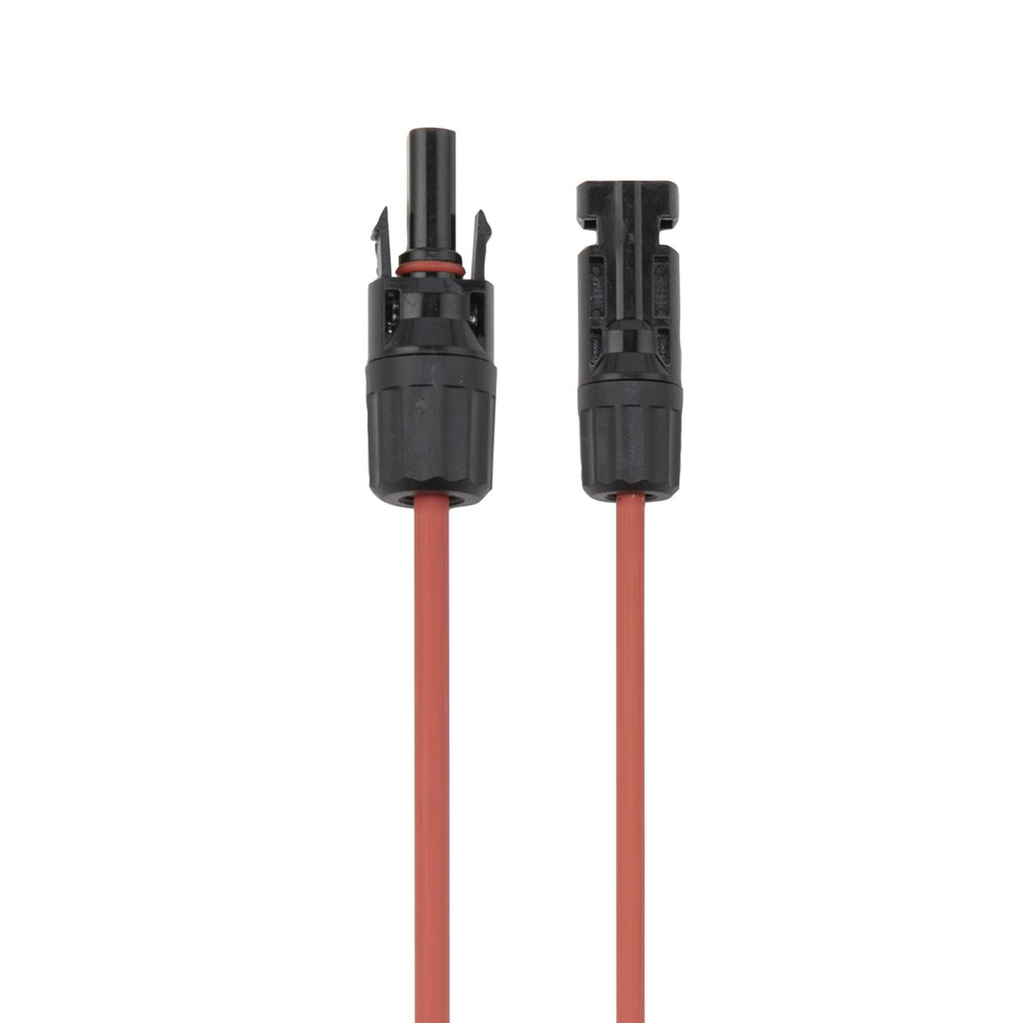 MC4 Single Plug to Socket - 6m RED Solar Power Extension Cable 